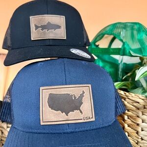 Range leather co- leather patch hats